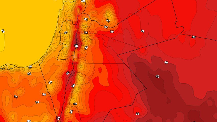 Jordanie | Une petite hausse supplémentaire des températures dimanche pour devenir supérieures à leurs moyennes