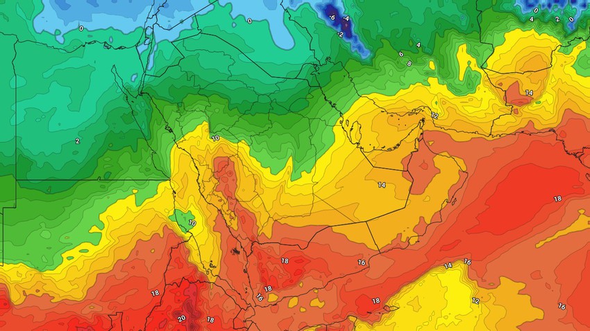 الكويت - نهاية الأسبوع | انخفاض على درجات الحرارة وطقس شديد البرودة ليلاً  