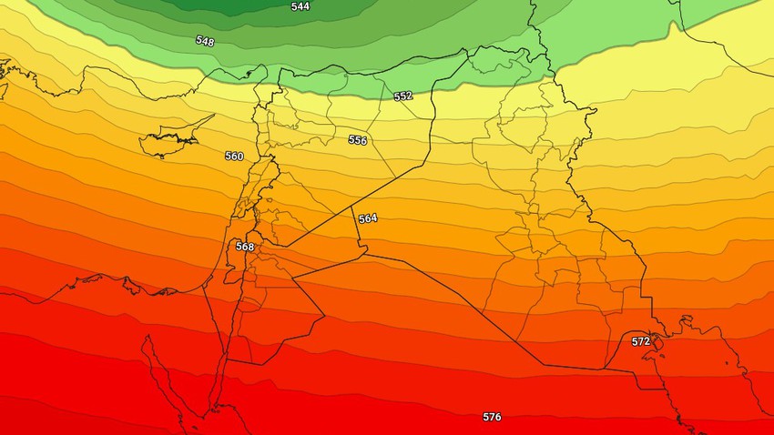 الأردن - نهاية الأسبوع | درجات الحرارة ترتفع لكنها تبقى ضمن المستويات الشتوية واحتمالية ضعيفة لزخات محلية من الأمطار شمالاً 