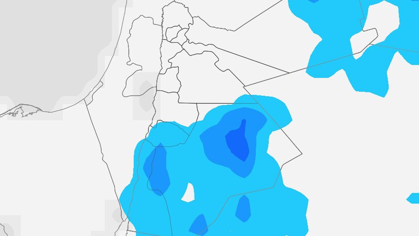 الأردن | حالة عدم استقرار جوي تترافق بفرص للأمطار والغُبار في مناطق متفرقة من جنوب وشرق المملكة الايام القادمة     