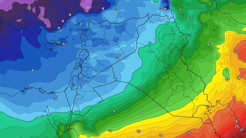 الأردن - نهاية الأسبوع | تعمق كتلة هوائية شديدة البرودة ودرجات حرارة كانونية في شهر آذار