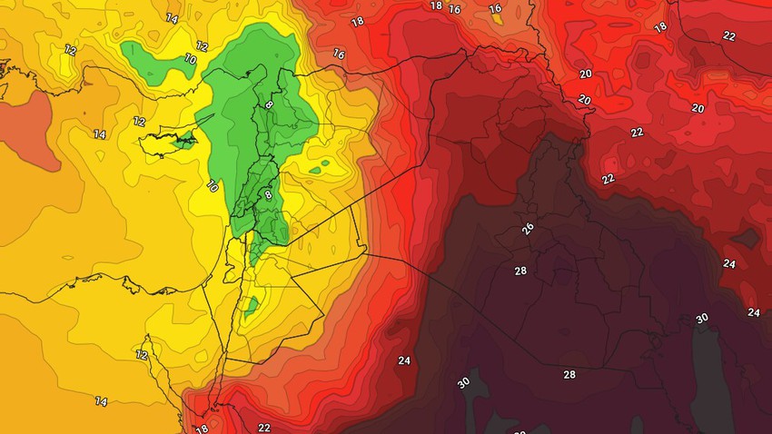 Jordanie | Modifications importantes de la météo dimanche et plusieurs alertes