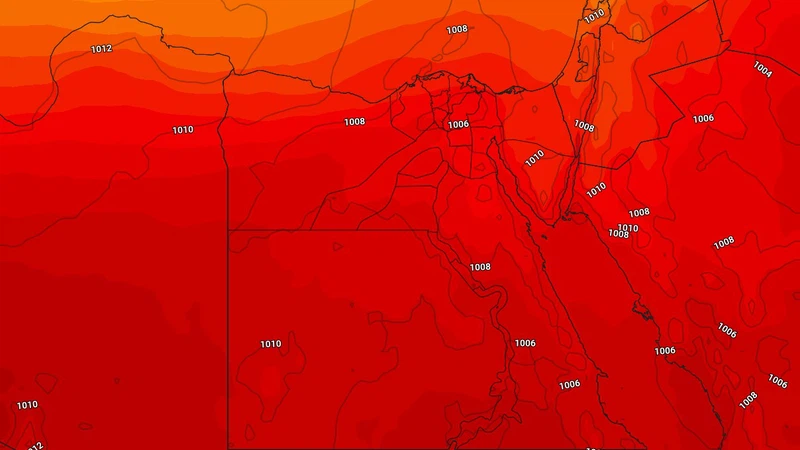 مصر: منخفض جوي خماسيني يؤدي إلى تعمّق تأثير الموجة الحارة على البلاد يوم الأحد (التفاصيل) | عرب تايم مصر: منخفض جوي خماسيني يؤدي إلى تعمّق تأثير الموجة الحارة على البلاد يوم الأحد (التفاصيل) | عرب تايم