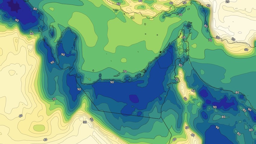 Emirates - The National Center | Chance of fog or light fog forming over some coastal and interior western regions