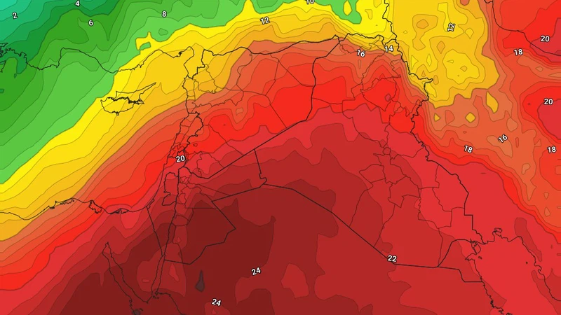الأردن: تقلبات حرارية حادة مقبلة على المملكة.. منخفض جوي خماسيني جديد الثلاثاء متبوع بكتلة هوائية باردة نسبياً نهاية الأسبوع | عرب تايم الأردن: تقلبات حرارية حادة مقبلة على المملكة.. منخفض جوي خماسيني جديد الثلاثاء متبوع بكتلة هوائية باردة نسبياً نهاية الأسبوع | عرب تايم