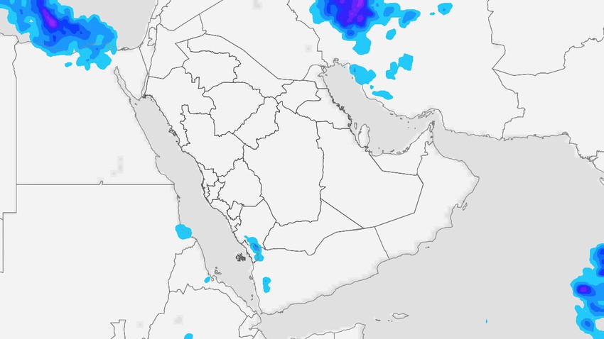 Yemen | Nice weather in the western highlands on Tuesday and a limited chance of rain in those areas