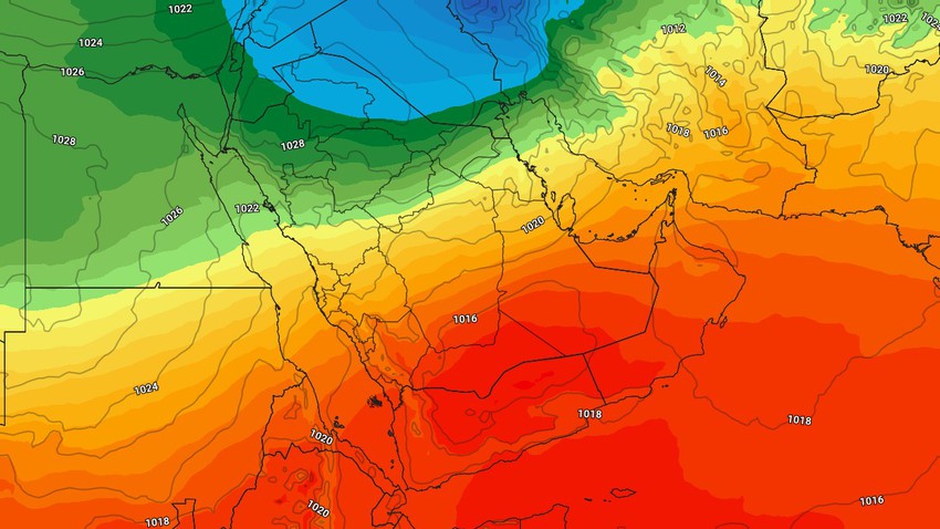 Kuwait | A chance of local showers of rain on Monday and very cold winds blowing towards the country at night