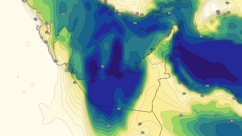 الإمارات - المركز الوطني للأرصاد | حالة الطقس المُتوقعة خلال نهاية الأسبوع وتوقعات بفرص لتشكل الضباب