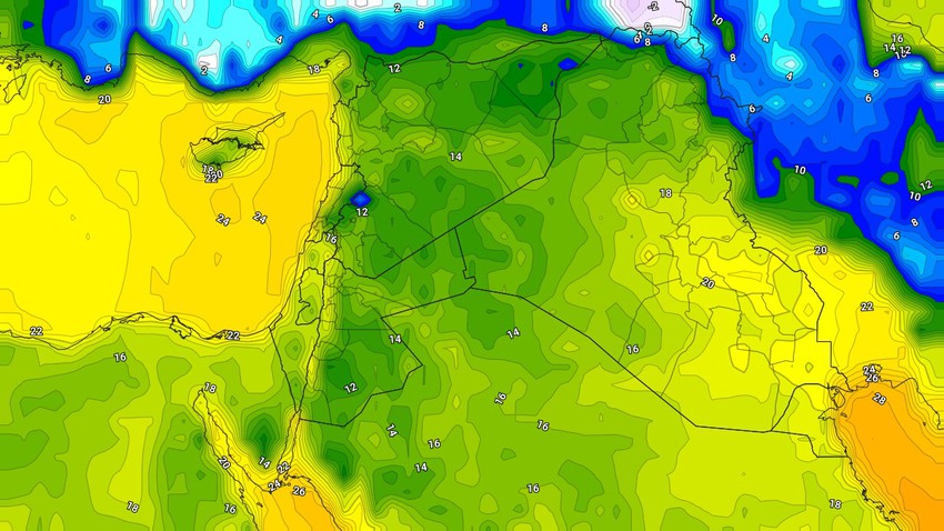 العراق | المزيد من الانخفاض على درجات الحرارة وليالي مائلة للبرودة نهاية الأسبوع