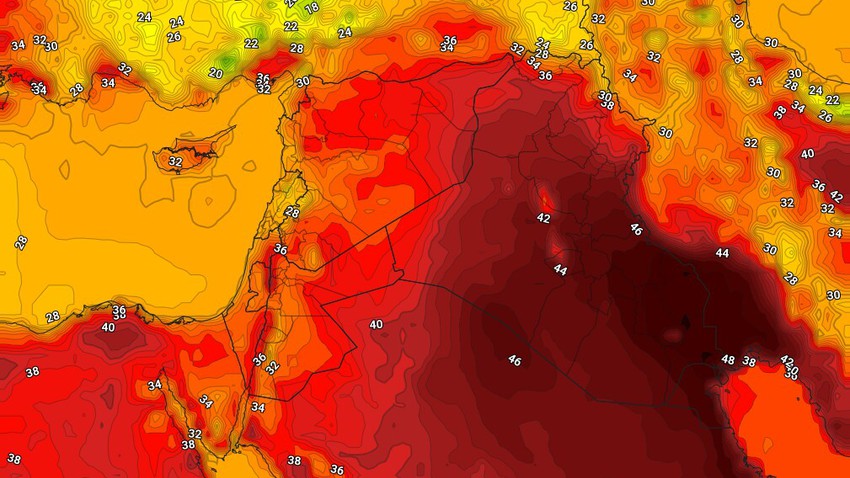 الكويت | طقس لاهب ودرجات الحرارة تلامس ال50 درجة في بعض المناطق