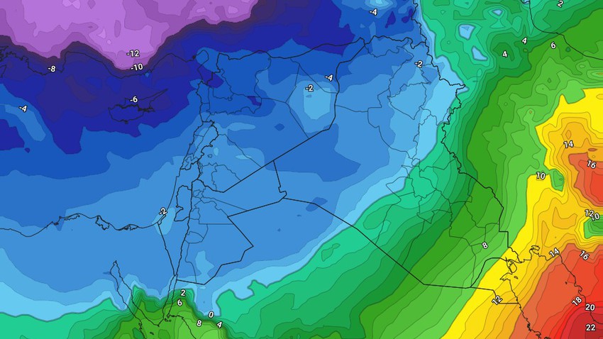 العراق - نهاية الأسبوع | كتلة هوائية باردة تبدأ الجمعة وتتعمق السبت ودرجات حرارة صفرية في بعض المناطق ليلاً 