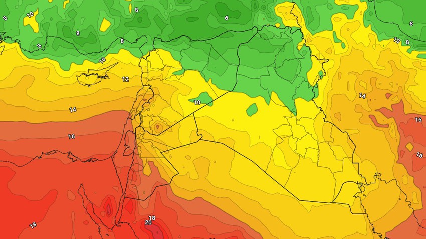 الأردن - نهاية الأسبوع | المزيد من الإنخفاض على درجات الحرارة الجمعة وكتلة هوائية دافئة تقترب من المملكة السبت