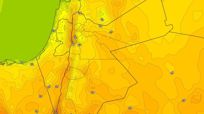 Jordan | More drop in temperatures Saturday and spring weather in different regions