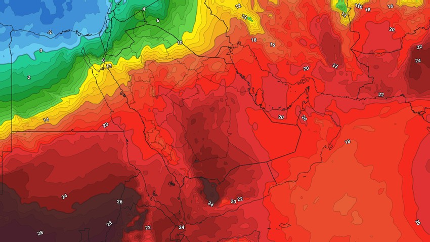 النشرة الأسبوعية للكويت | كتلة هوائية دافئة ودرجات الحرارة تلامس ال30 مئوية 