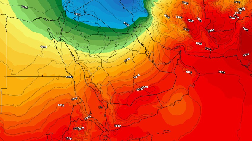 الكويت | رياح باردة تندفع صوب الكويت الأربعاء والخميس والطقس يُصبح بارد جداً ليلاً 