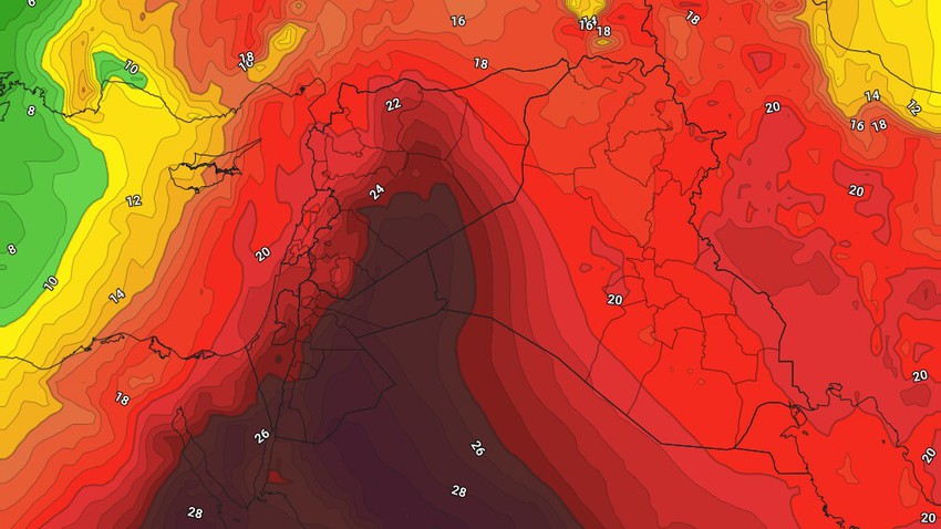 الأردن | منخفض جوي خماسيني يترافق بالطقس الحار والمغبر الاثنين ويُتبع بانحفاض ملموس على درجات الحرارة   