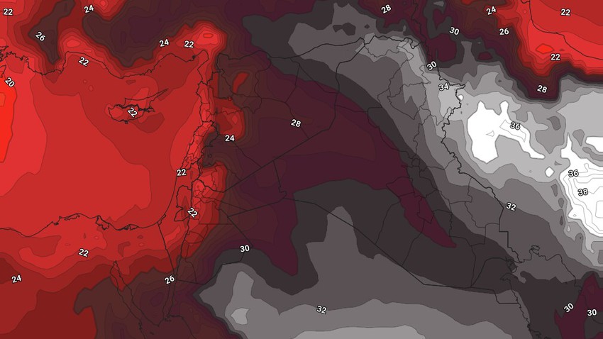 Jordan - Weekend | Normal to relatively hot summer weather, coinciding with the first day of Eid
