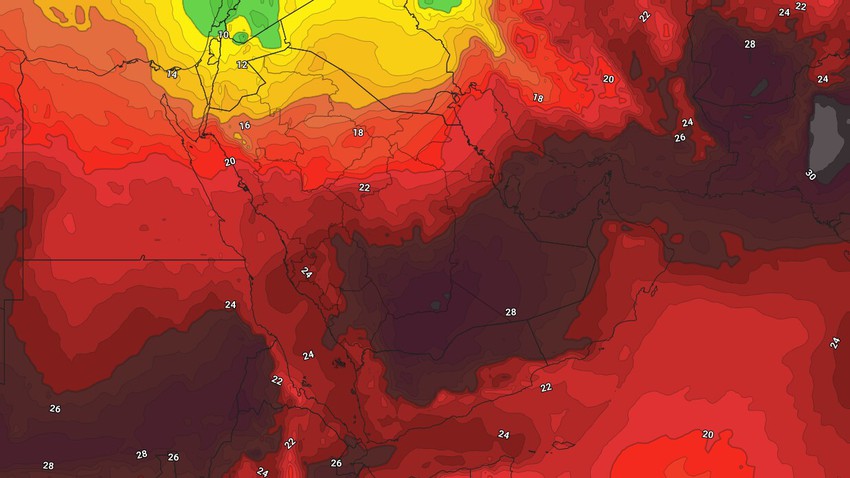 الكويت - نهاية الأسبوع | انخفاض على درجات الحرارة وفرص الغُبار مُستمرة 