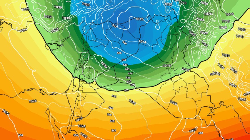 Iraq | Preliminary details about a new depression and a very cold polar air mass on Wednesday