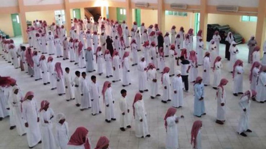 إلغاء الطابور الصباحي في مدارس الرياض بسبب الموجة الباردة Arabiaweather Arabiaweather