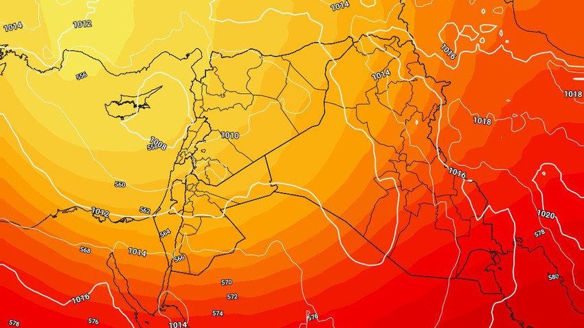 العراق | حالة من عدم الاستقرار الجوي الخميس في مقدمة مُنخفض جوي يؤثر على البلاد نهاية الأسبوع