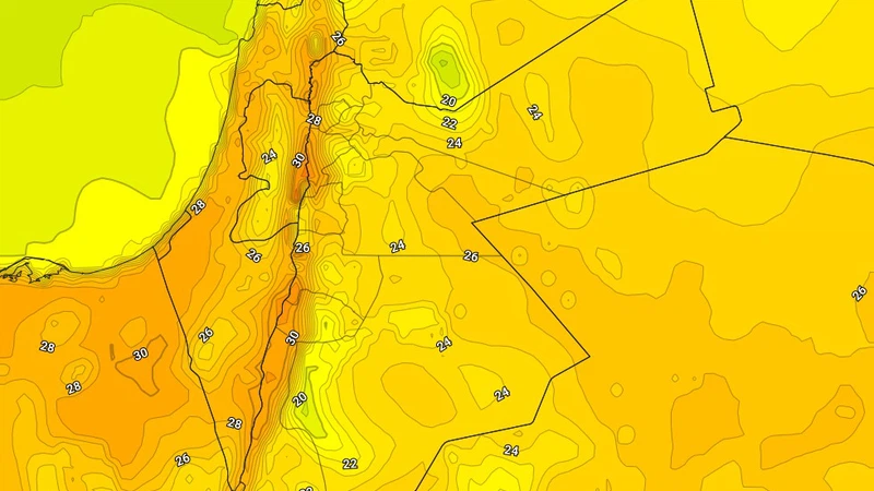 الأردن: في أول أيام العيد.. ارتفاع واضح على درجات الحرارة وأجواء دافئة ومناسبة للأنشطة الخارجية في مختلف المناطق | عرب تايم الأردن: في أول أيام العيد.. ارتفاع واضح على درجات الحرارة وأجواء دافئة ومناسبة للأنشطة الخارجية في مختلف المناطق | عرب تايم