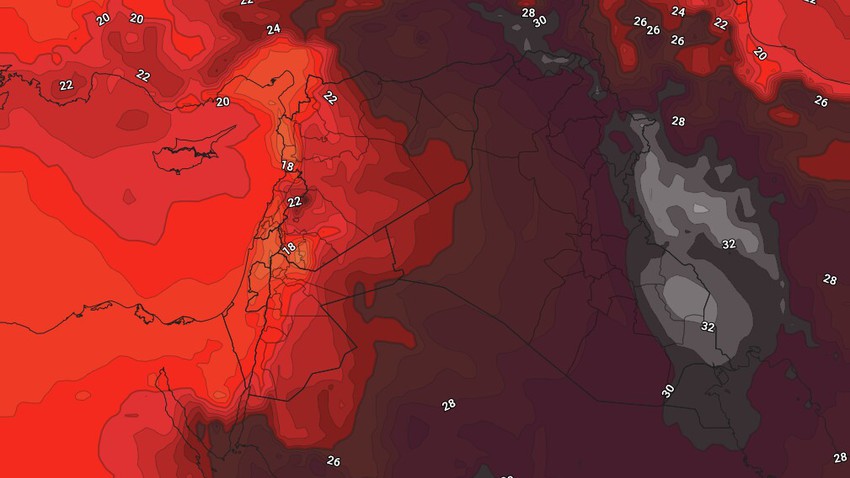 الأردن | استمرار تأثر المملكة بتيارات هوائية مُعتدلة وليالي مُنعشة ورطبة الأيام القادمة