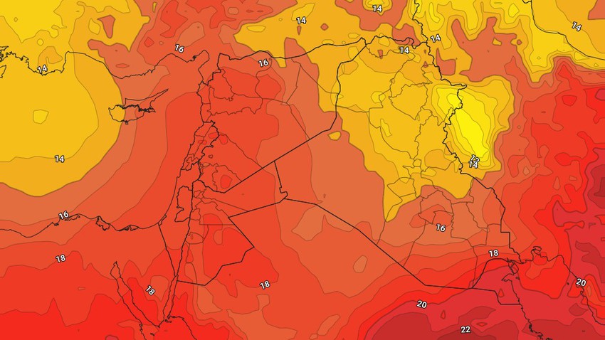 النشرة الأسبوعية للعراق | أسبوع مُضطرب جوياً يَنتظر الدولة وفرص الأمطار الرعدية تشمل العاصمة بغداد   