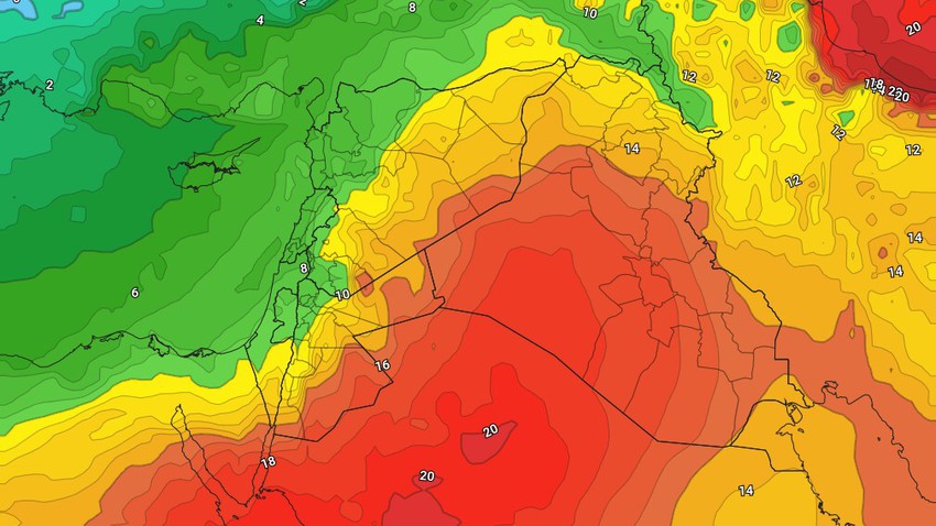 الأردن | ازدياد تأثير الكتلة الهوائية الدافئة الإثنين والثلاثاء ومؤشرات على تقلبات جوية وحرارية مع اول ايام فصل الشتاء مُناخياً