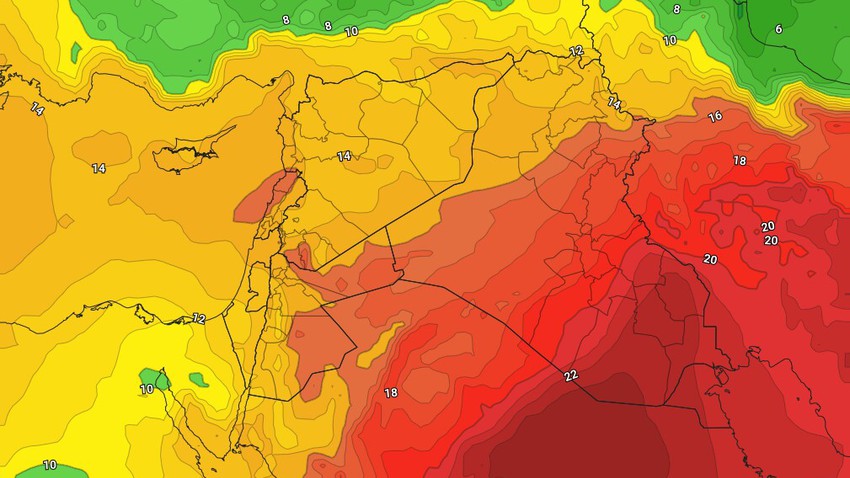 العراق | درجات الحرارة إلى انخفاض وفُرص مُتابعدة للأمطار تتركز في أجزاء من شمال وغرب البلاد