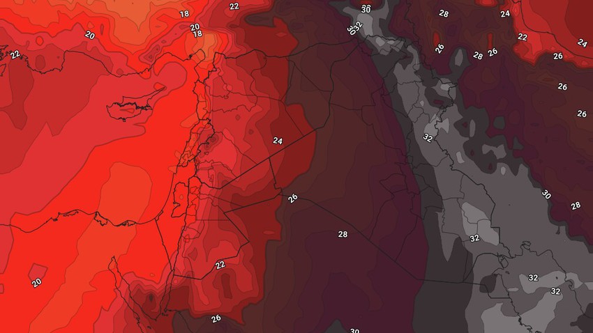 Jordan | A little drop in temperatures Thursday and Friday and the continuation of the nice and humid nights