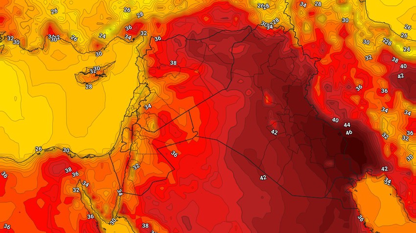 العراق | انخفاض على درجات الحرارة ثاني وثالث أيام العيد وتنبيه من استمرار الأجواء المُغبرة     