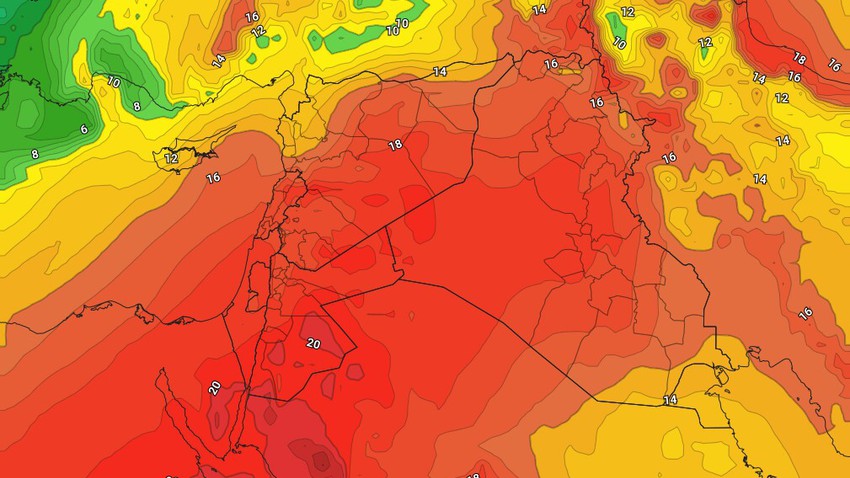 Jordan | The Kingdom is increasingly affected by a warm African air mass, and temperatures exceed the mid-twenties in the coming days