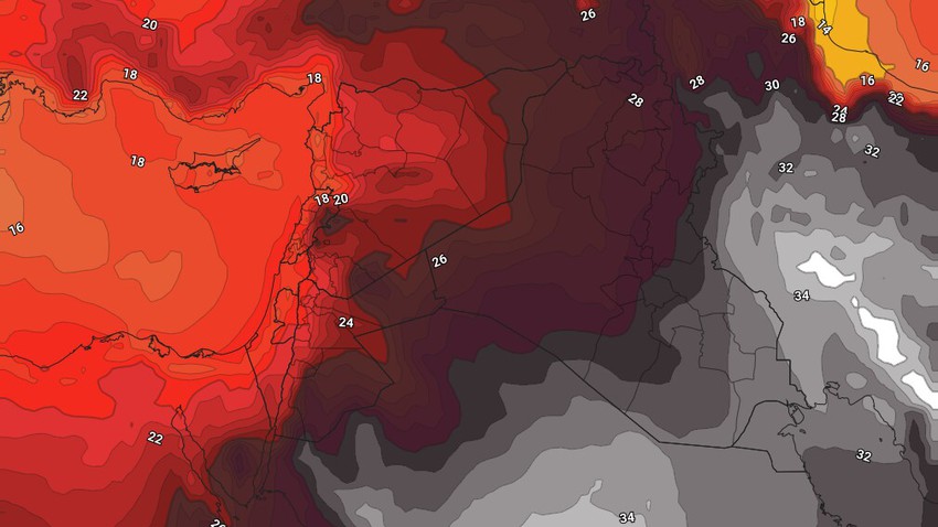 النشرة الأسبوعية للأردن | المزيد من الانخفاض على درجات الحرارة وطقس مُعتدل فوق المرتفعات الجبلية الأيام القادمة