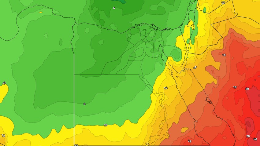 مصر | كتلة هوائية لطيفة تؤثر على البلاد النصف الثاني من الأسبوع و أمطار مُحتملة في بعض المناطق