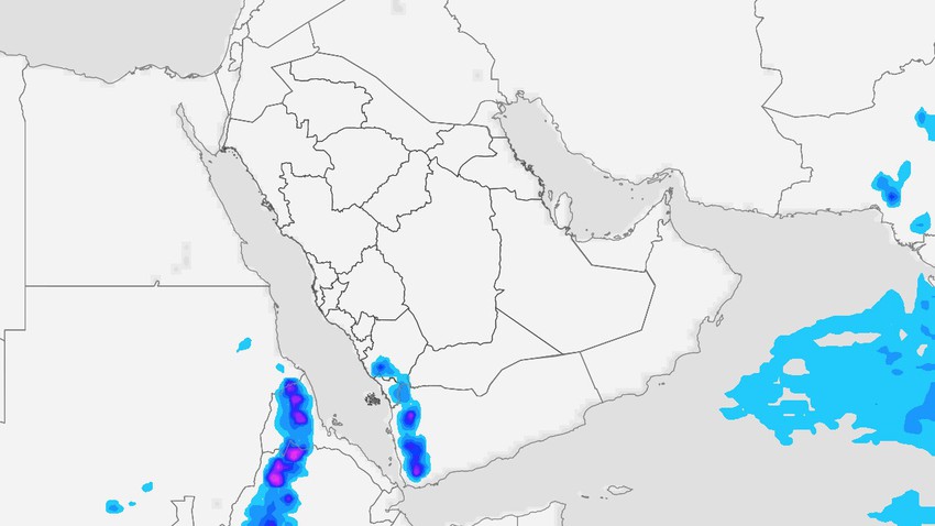 Yemen | Chances of thunderstorms continuing on the mountainous heights