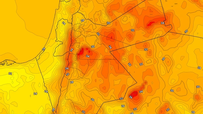 الأردن: المملكة تودّع الليالي اللطيفة وتستقبل ليالي حارة نسبيًا بدءًا من نهاية الأسبوع الحالي | عرب تايم الأردن: المملكة تودّع الليالي اللطيفة وتستقبل ليالي حارة نسبيًا بدءًا من نهاية الأسبوع الحالي | عرب تايم