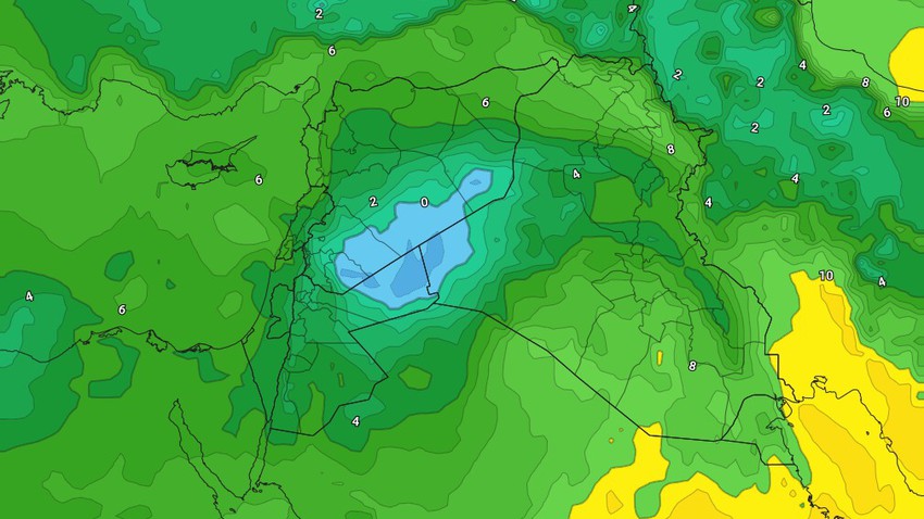 Kuwait | Relatively cold weather with the spread of clouds and an ...