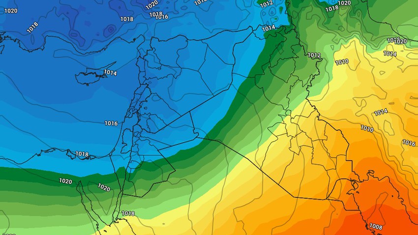 الأردن | مُنخفض جوي مُترافق بكتلة هوائية شديدة البرودة قطبية المنشأ يجلب الأمطار وزخات الثلوج إعتباراً من الأربعاء  