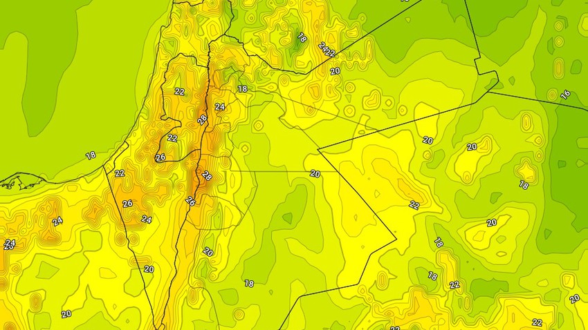 Jordan | Night temperatures rise significantly and there is no need for coats this weekend