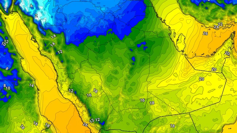 السعودية | تأثيرات المرتفع الجوي السيبيري تصل الرياض وانخفاض درجات الحرارة إلى 10 مئوي ليلاً نهاية الأسبوع | عرب تايم السعودية | تأثيرات المرتفع الجوي السيبيري تصل الرياض وانخفاض درجات الحرارة إلى 10 مئوي ليلاً نهاية الأسبوع | عرب تايم