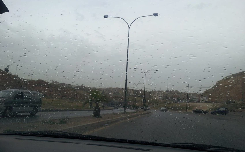 أمطار في مدينة عمان - عبر صفحة رؤيا