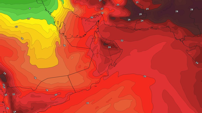 الإمارات - المركز الوطني | انخفاض ملحوظ على درجات الحرارة إعتباراً من السبت وعودة فرص تشكل الضباب ليلاً    