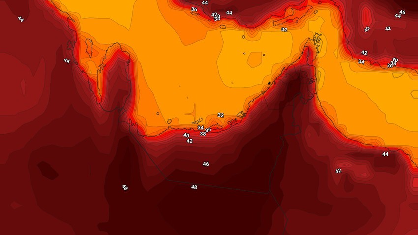 الإمارات | طقس حار في كافة المناطق ومُغبر أحياناً الأيام القادمة  