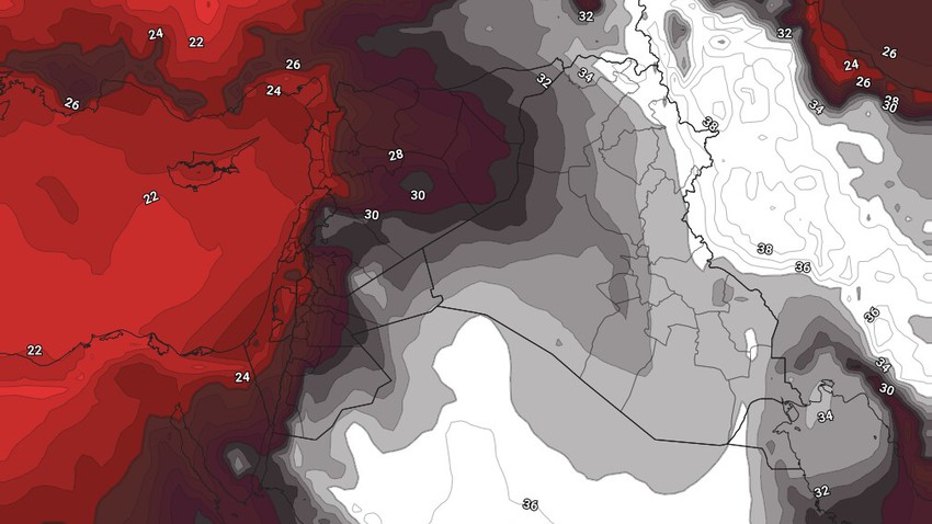 الأردن | كتلة هوائية حارة قادمة من الجزيرة العربية تبدأ الاثنين وتشتد مُنتصف الأسبوع   