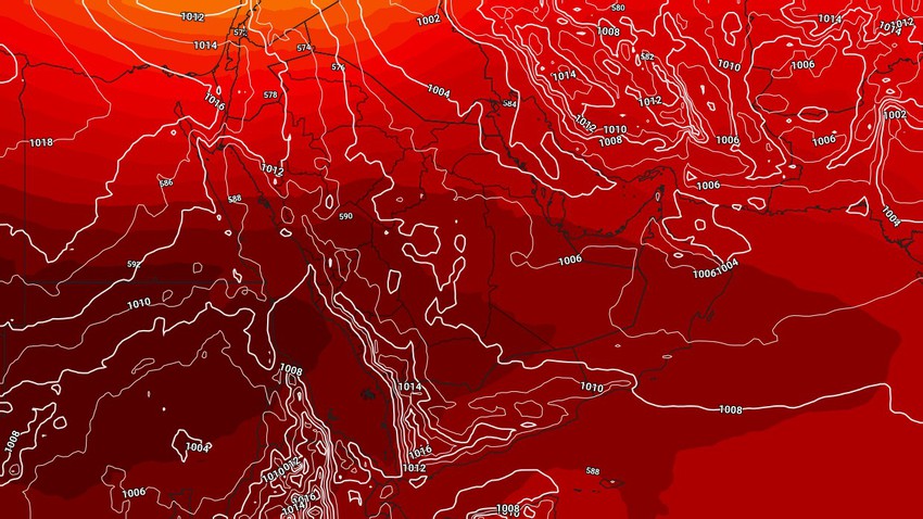 Arabian Gulf | Hot and dusty weather over the next few days