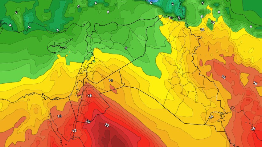 الأردن | بعد الاجواء القطبية التي عاشتها المملكة ارتفاع مُتزايد على درجات الحرارة الأسبوع المُقبل 