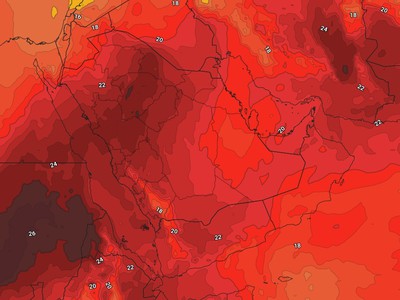 Une masse d'air plus fraîche atteindra Riyad, avec une baisse significative des températures cette fois.