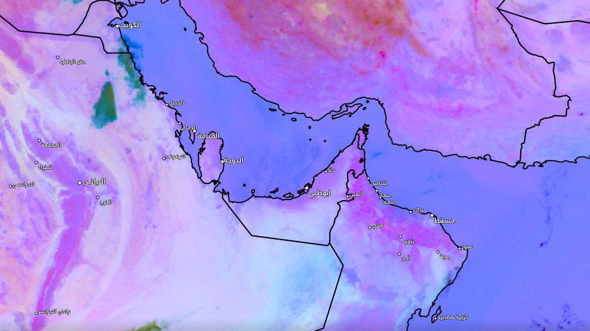 Koweït - Mise à jour à 11h20 | Temps poussiéreux dans certaines régions et activité des vents du sud-est