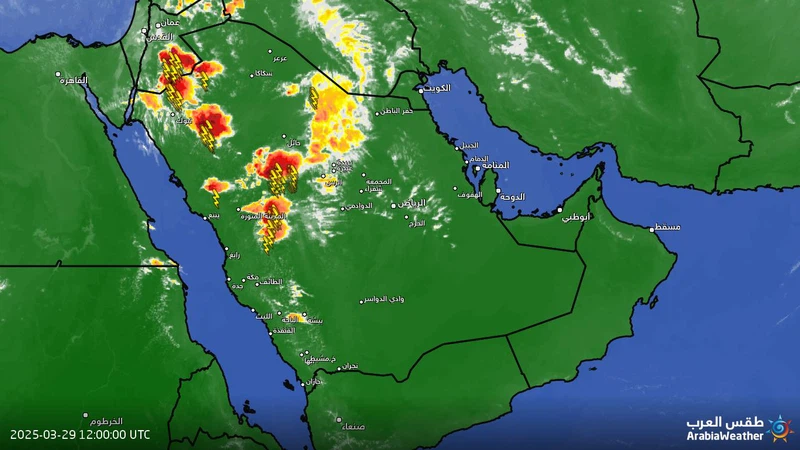 السعودية: سحب رعدية قوية مرفقة بالأمطار الغزيرة والبرديات تؤثر على مناطق عدة من شمال غرب المملكة | عرب تايم السعودية: سحب رعدية قوية مرفقة بالأمطار الغزيرة والبرديات تؤثر على مناطق عدة من شمال غرب المملكة | عرب تايم